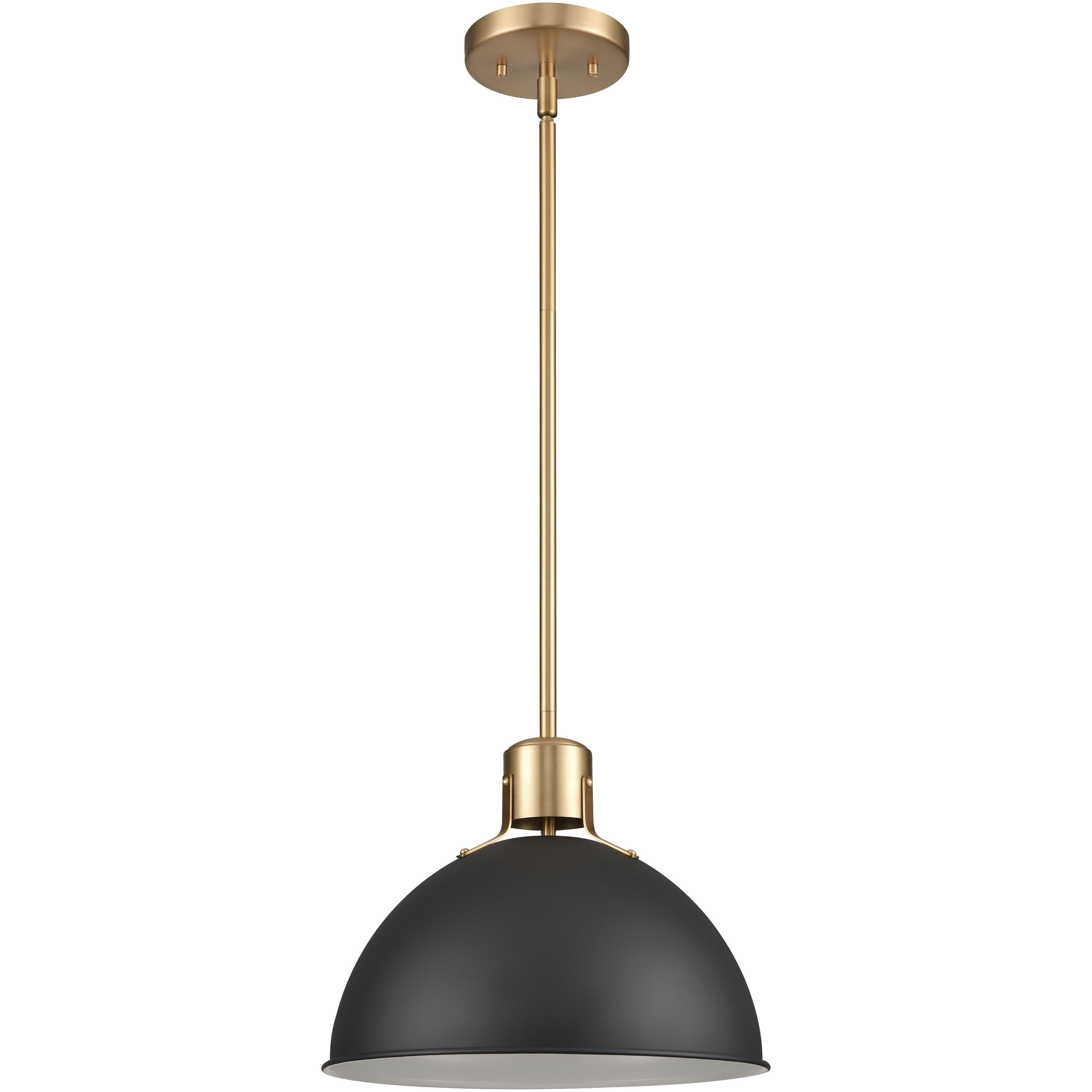 Zayne 1 Light 12 inch Matte Black Pendant Ceiling Light