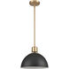 Zayne 1 Light 12 inch Matte Black Pendant Ceiling Light
