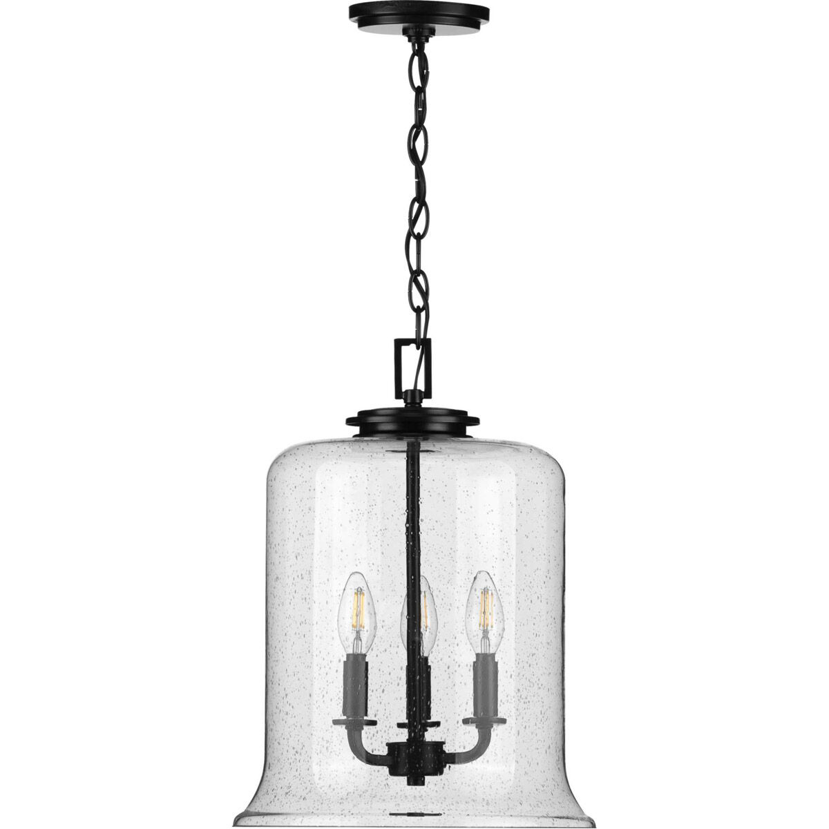 Winslett 3 Light Matte Black Pendant Ceiling Light