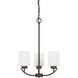 Dixon 3 Light 17.25 inch Bronze Chandelier Ceiling Light
