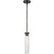 Sean Lavin Angelo 1 Light 3.38 inch Distressed Weathered Oak / Slate Grey Metal Pendant Ceiling Light