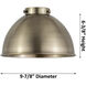Ballston Urban LED 10 inch Brushed Satin Nickel Semi-Flush Mount Ceiling Light
