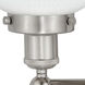 Edison Athens 2 Light 15 inch Brushed Satin Nickel Bath Vanity Light Wall Light in Seedy Glass