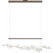 Art + Alchemy Coral LED 9 inch Bronze with White Pendant Ceiling Light in Bronze/White