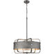 Canada 5 Light 20 inch Charcoal Black Chandelier Ceiling Light