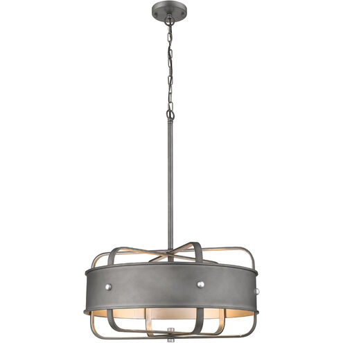 Canada 5 Light 20 inch Charcoal Black Chandelier Ceiling Light