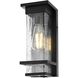 Harper 1 Light 12 inch Black Outdoor Wall Sconce