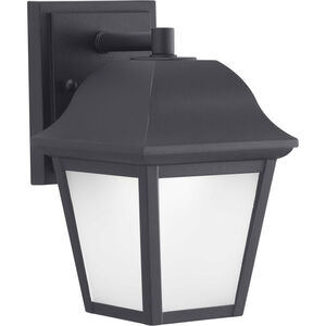 Ladd LED 9 inch Textured Black Outdoor Wall Lantern, Small, Progress LED