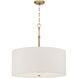 Molvene 3 Light 24 inch Legacy Brass Pendant Ceiling Light