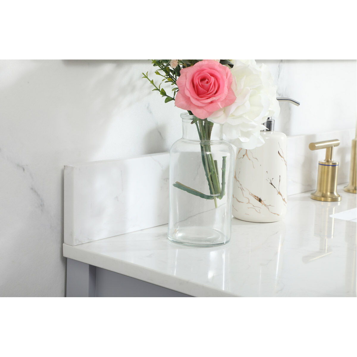 Larkin 48 X 22 X 34 inch Grey Vanity Sink Set