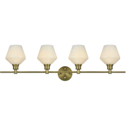 Gene 4 Light 38 inch Satin Gold Bath Sconce Wall Light