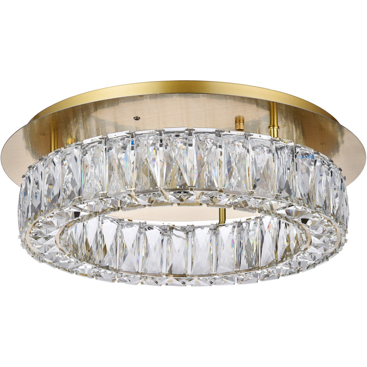 Monroe 18 inch Gold Flush Mount Ceiling Light