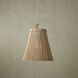 Parnell 1 Light 27.75 inch Natural/Beige/Frosted White Pendant Ceiling Light
