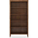 Dorchester Mayfair / Antique White Brass Bookcase, Wooden, 5-Shelf