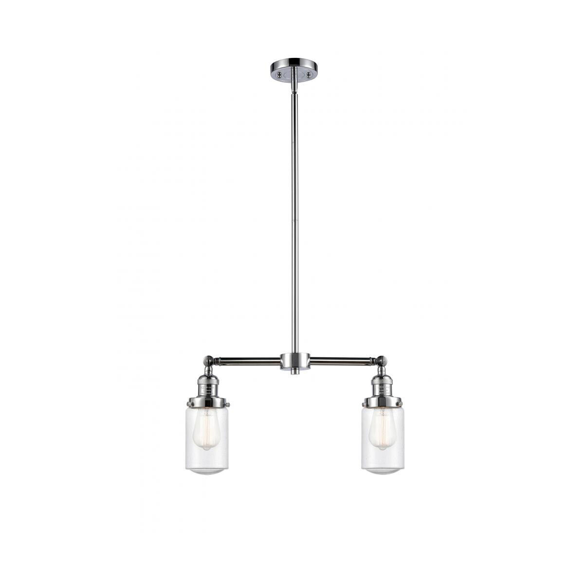 Franklin Restoration Dover LED 21 inch Polished Chrome Chandelier Ceiling Light in Seedy Glass, Franklin Restoration