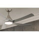 Transonic 56 inch Brushed Nickel with Silver Blades Ceiling Fan