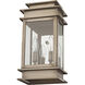 Princeton 2 Light 14 inch Vintage Pewter Outdoor Wall Lantern