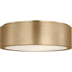 Albee 2 Light 13 inch Satin Brass Flush Mount Ceiling Light, Medium