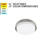 Lithium LED 11.89 inch Brushed Nickel Flush Mount Ceiling Light, WAC Limited