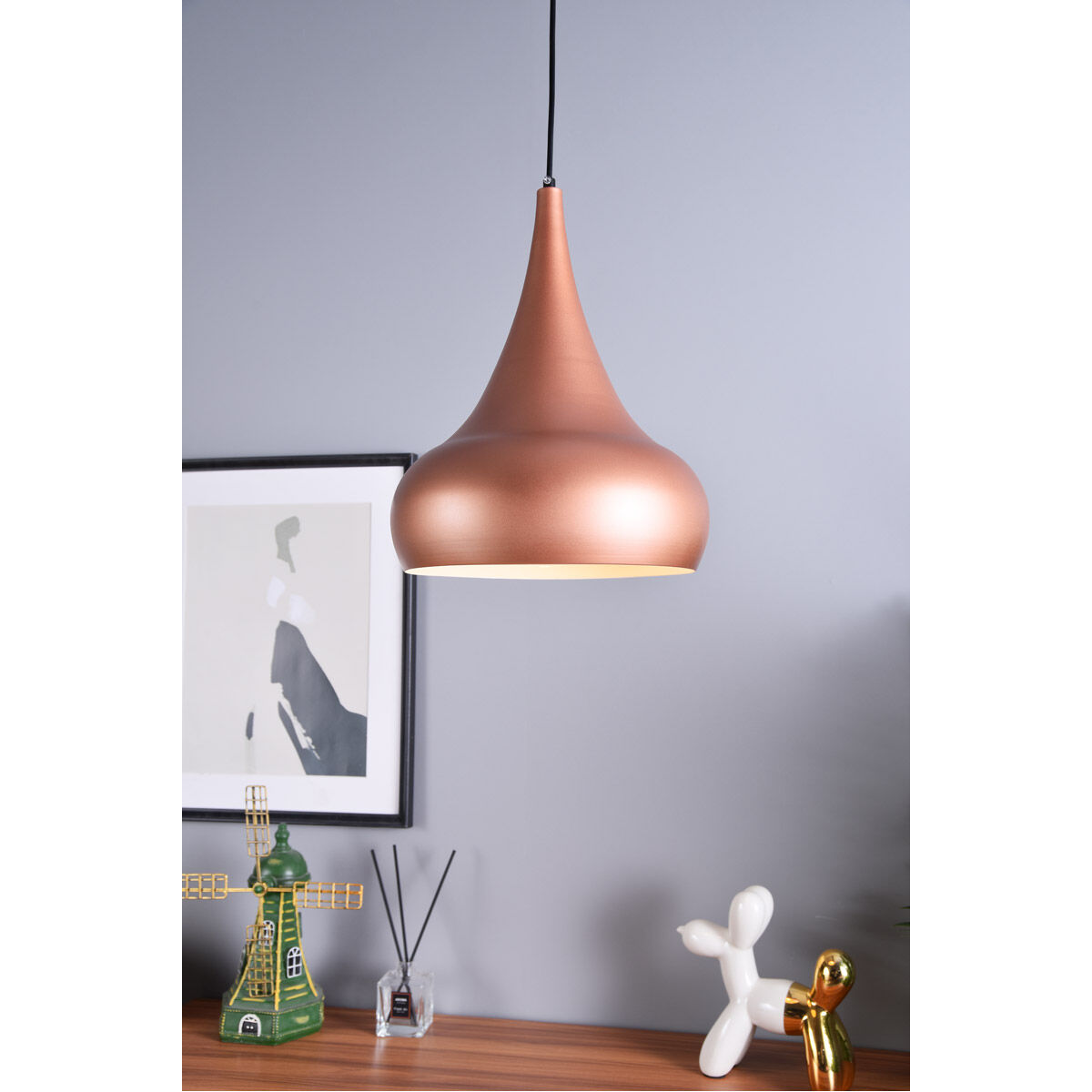 Circa 1 Light 11.5 inch Honey Gold Pendant Ceiling Light