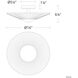 Signature Origami LED 16 inch Polished Chrome Semi-Flush Mount Ceiling Light, Schonbek Signature