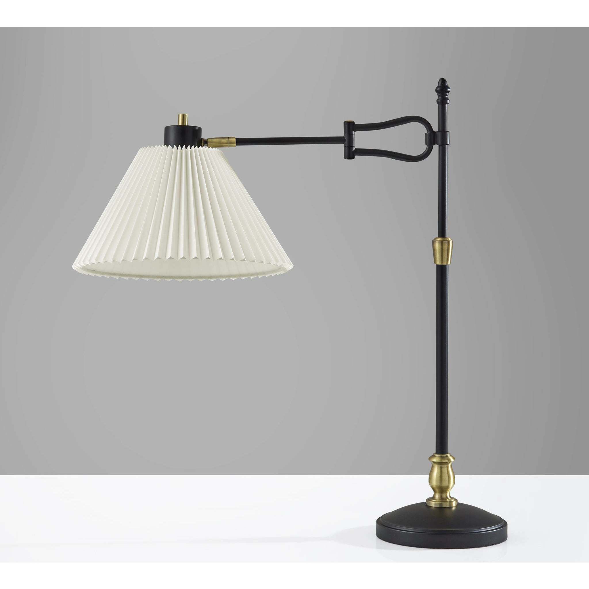 Elijah 27.5 inch 40.00 watt Black and Antique Brass Table Lamp Portable Light