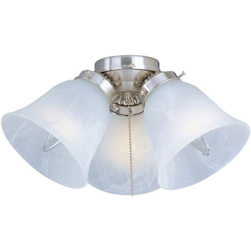 Basic-Max 3 Light Incandescent Satin Nickel Ceiling Fan Light Kit