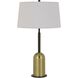 Rimini 30 inch 150 watt Antique Brass and Black Table Lamp Portable Light
