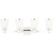 C&M by Chapman & Myers Alessa 4 Light 30.63 inch Polished Nickel Bath Vanity Wall Sconce Wall Light