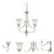 Surrey 3 Light 21.75 inch Brushed Nickel Chandelier Ceiling Light