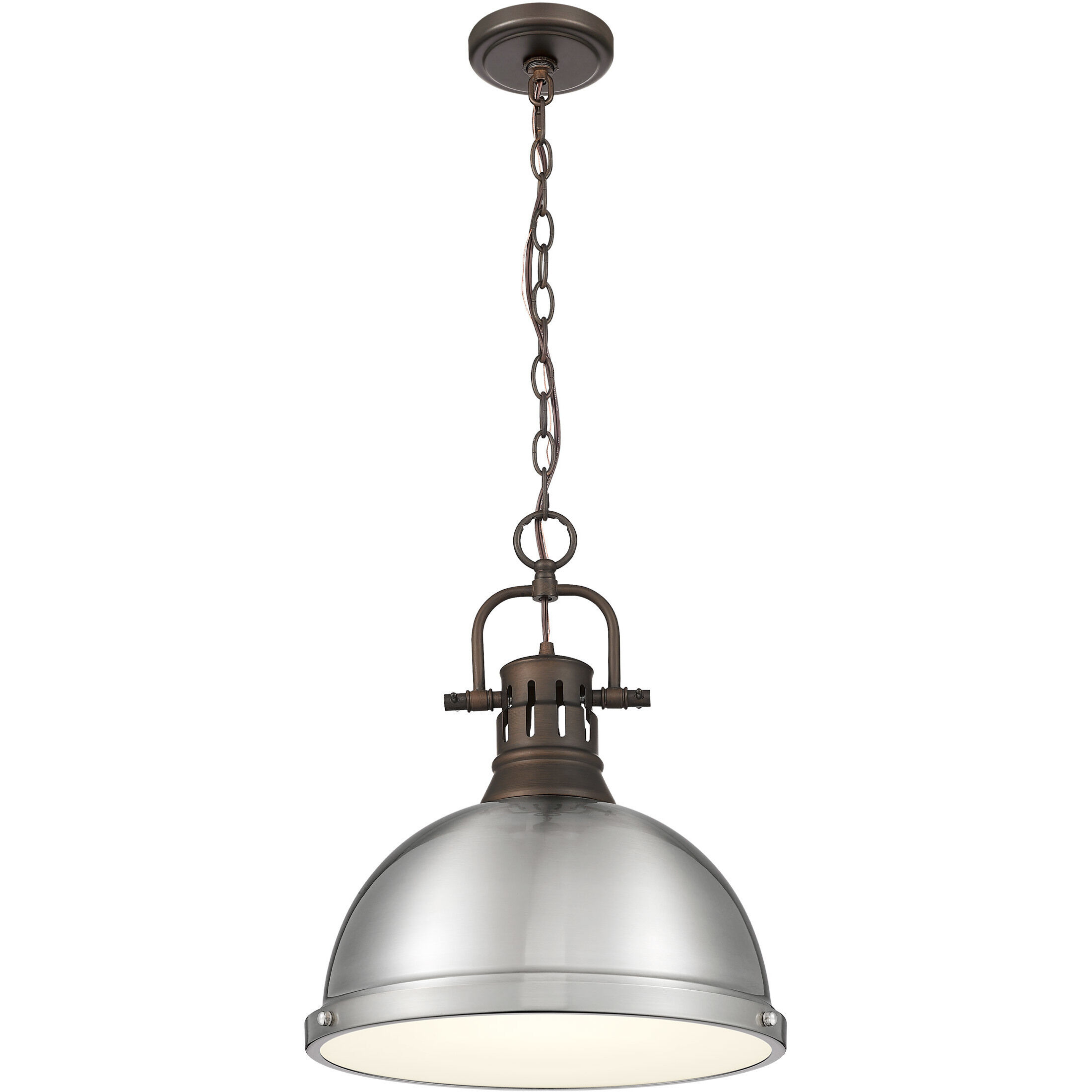 Yep Duncan 1 Light 14 inch Rubbed Bronze Pendant Ceiling Light in Pewter
