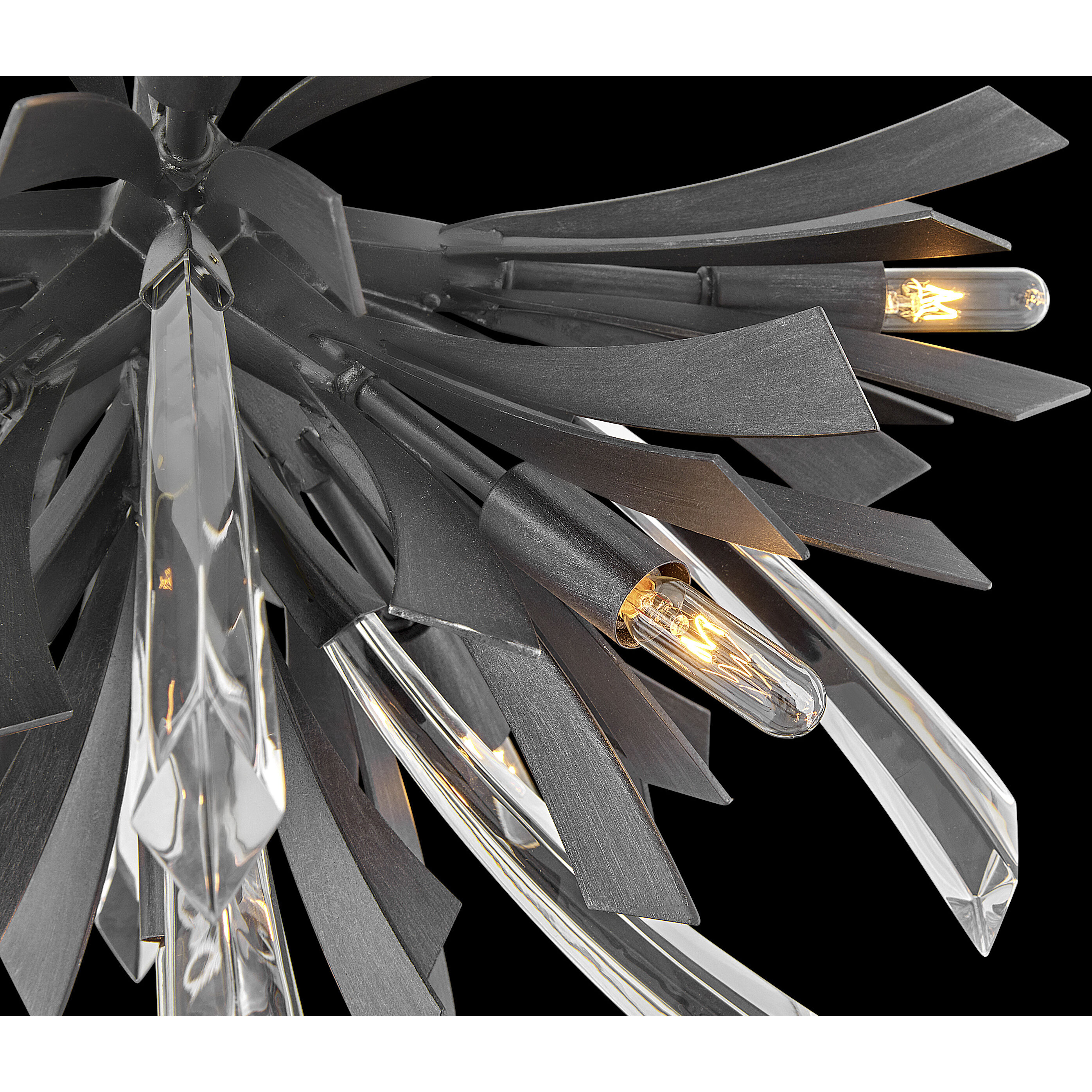 Vida LED 24 inch Brushed Graphite Foyer Light Ceiling Light, Semi-Flush Mount