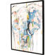 Grafitti Safari Turquoise and Pink and Orange and Gray Canvas