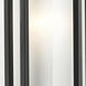 Abbey 1 Light 18.25 inch Black Outdoor Pier Mounted Fixture