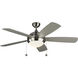Discus Classic 52 52 inch Brushed Steel with Silver Blades Ceiling Fan