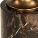 Karnes 23 X 10 inch Bronze and Black Marble Drink Table