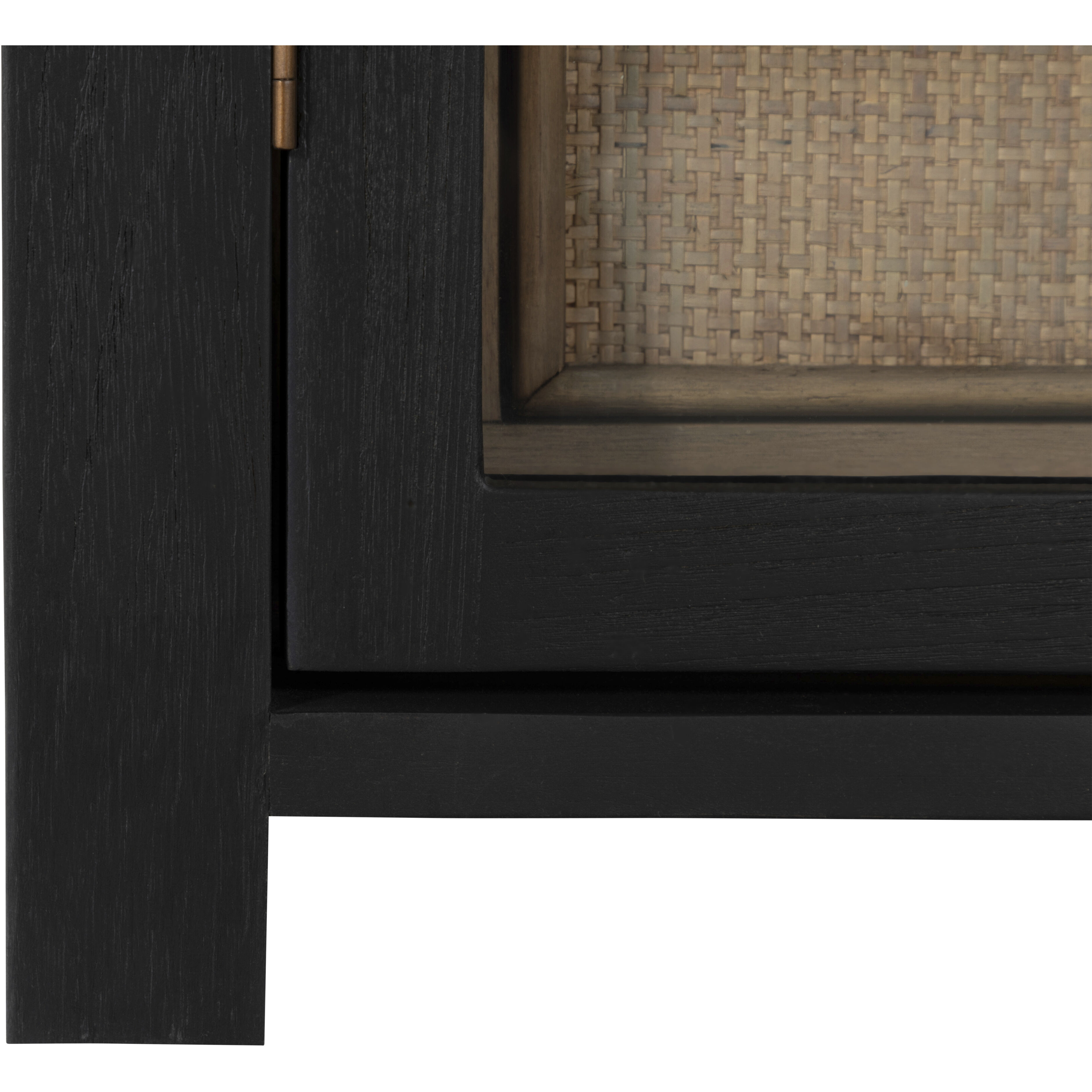 Elsa Antique Bronze / Brushed Black / Blonde Natural Cabinet
