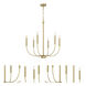 Traci 6 Light 26.38 inch Satin Brass Chandelier Ceiling Light