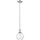 Arcadia Waverly 1 Light 6 inch Brushed Satin Nickel Mini Pendant Ceiling Light