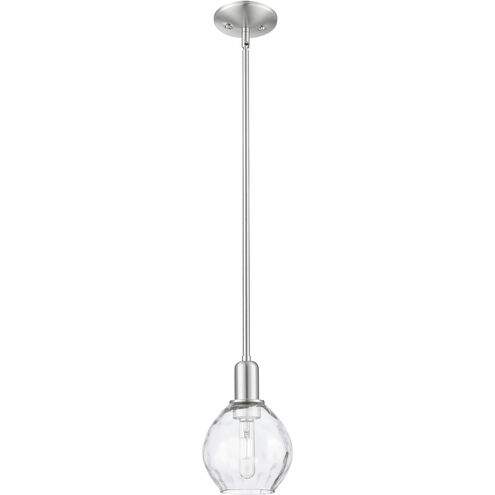 Arcadia Waverly 1 Light 6 inch Brushed Satin Nickel Mini Pendant Ceiling Light