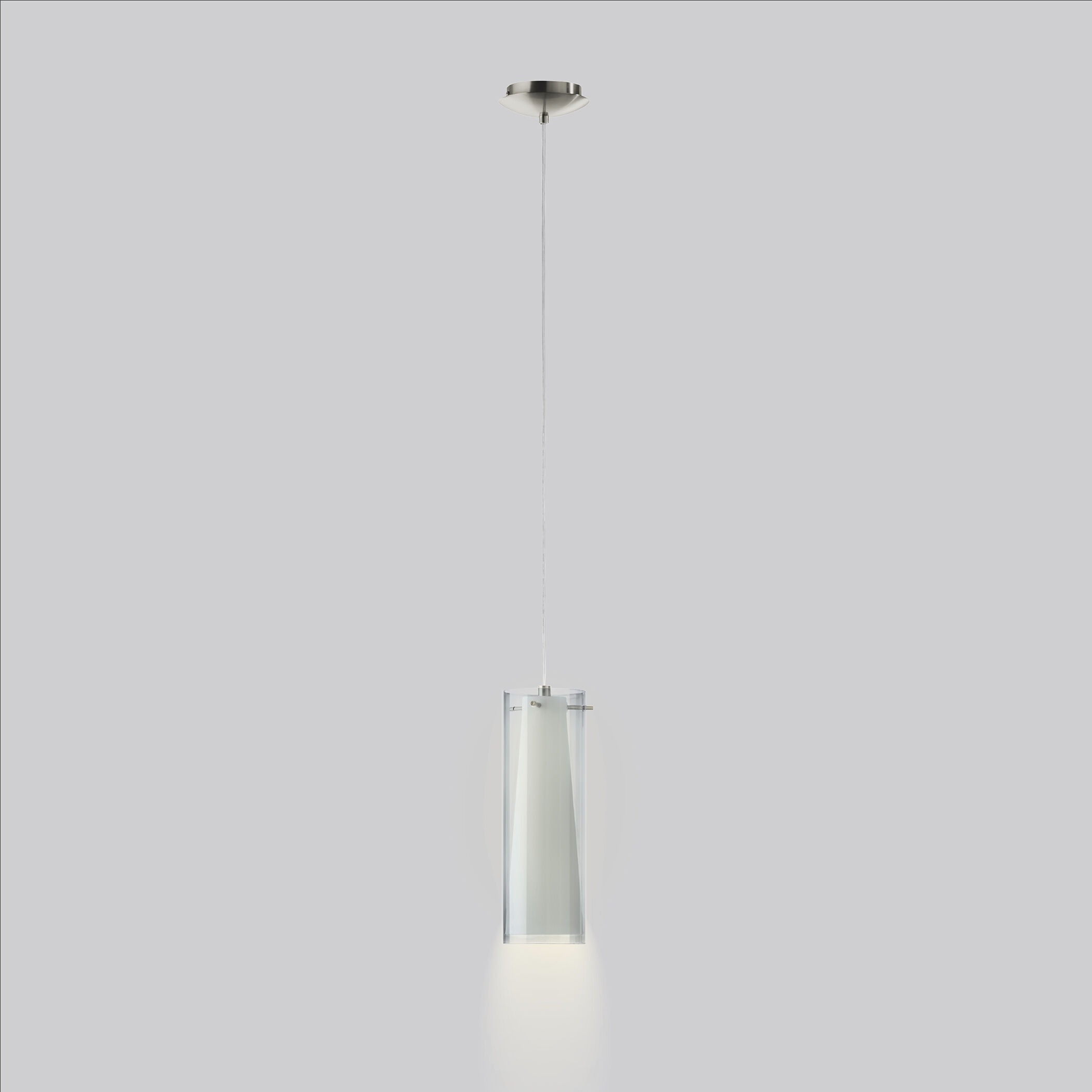 Pinto Nero 1 Light 4.75 inch Matte Nickel Mini Pendant Ceiling Light