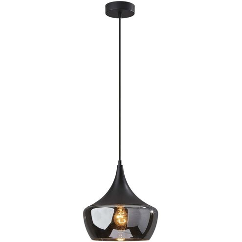 Eliza 1 Light 12 inch Black Pendant Ceiling Light 