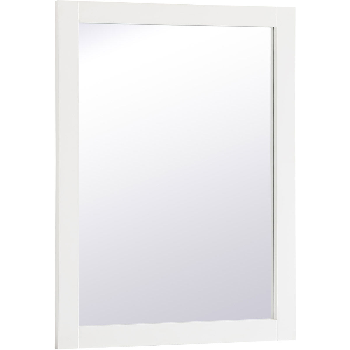 Aqua 32 X 24 inch White Wall Mirror