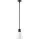 Zigrina 1 Light 7.13 inch Satin Brushed Black Pendant Ceiling Light