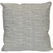 Weave Textured 24 inch Soft Silver Gray Pillow