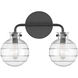 Mason 2 Light 13.5 inch Black Bathroom Vanity Light Wall Light