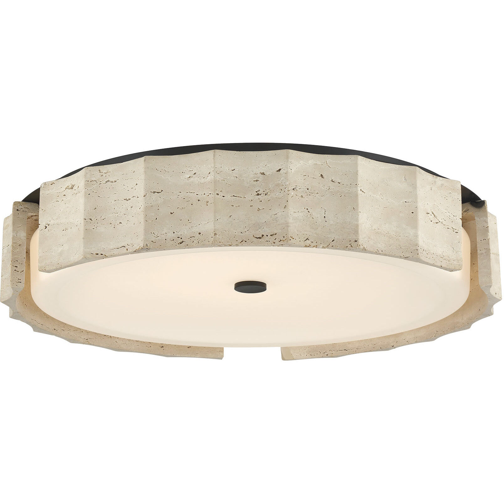 Roslington LED 23.75 inch Matte Black Flush Mount Ceiling Light