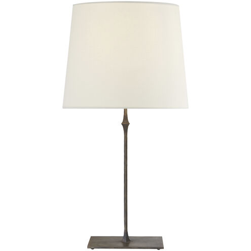 Studio VC Dauphine 31.5 inch 150 watt Aged Iron Table Lamp Portable Light in Linen