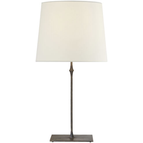 Studio VC Dauphine 31.5 inch 150 watt Aged Iron Table Lamp Portable Light in Linen