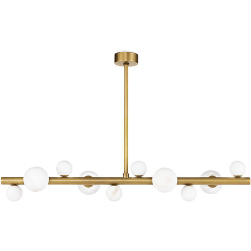 Styx LED 47.75 inch Natural Brass Chandelier Ceiling Light